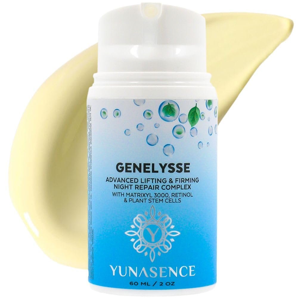 Yunasence GENELYSSE Advanced Lifting and Firming Night Recovery Complex, with Matrixyl 3000, Retinol & Plant Stem Cells.