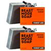 Beast Mode Soap for Men, Forest Ash, 2-Bar Pack  Activated Charcoal & Crisp Eucalyptus Bar Soap, Grass-Fed Tallow, Handcrafted, Non-Toxic view 1