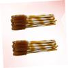 Baluue 100pcs Nylon Eyelash Wands Brown Handle Mascara Applicators for Makeup Eyebrow Brush Tool for Beauty Salon Personal Use for Separation and Application view 2