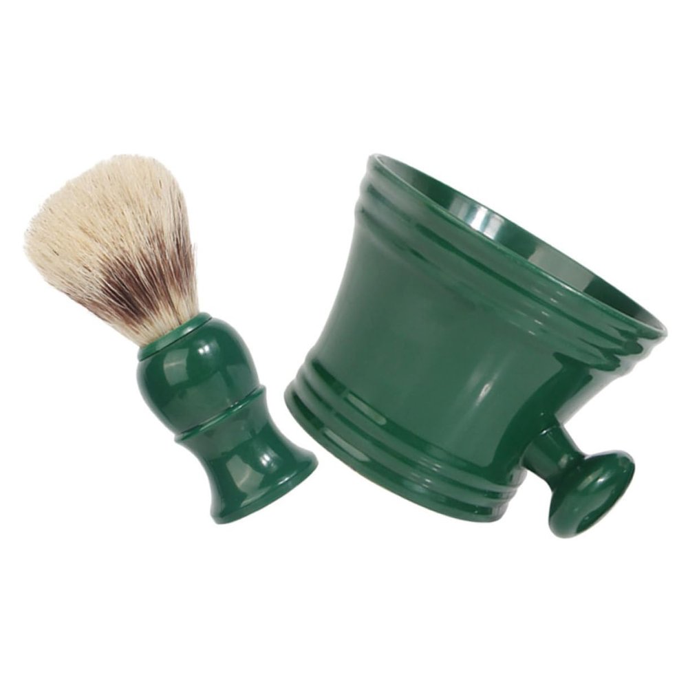 VALICLUD Beard Brush Bowl Kit Razor Cleaning Bowl for Men Grooming Kit Shaving Brush Barber