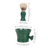 VALICLUD Beard Brush Bowl Kit Razor Cleaning Bowl for Men Grooming Kit Shaving Brush Barber view 2