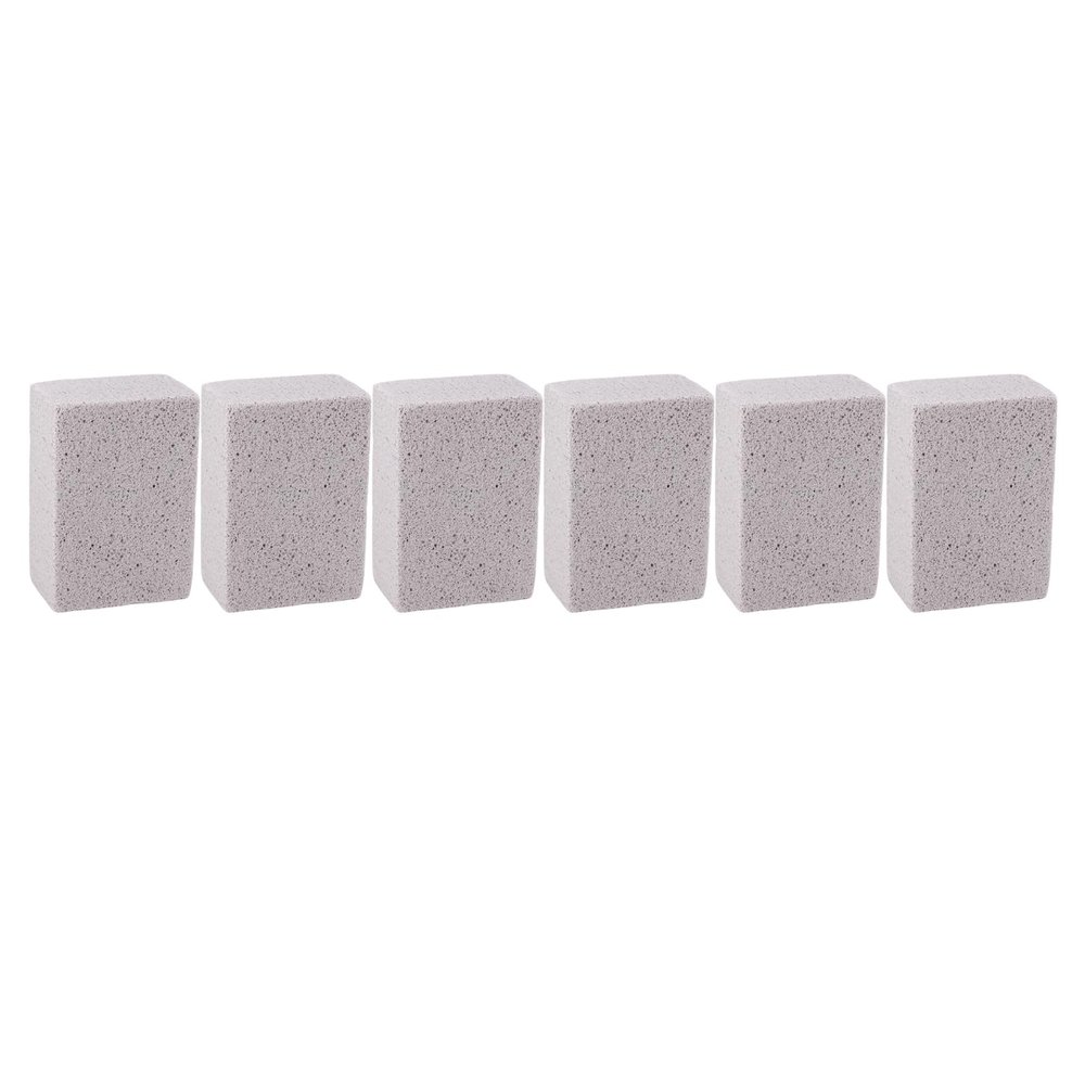 6PCS Pool Pumice Stones PVC Material Cleaning Block, Removes Tough Water Scale for Toilet, Bathtub, Shower, Tile, with Stainless Steel Sinks (M)