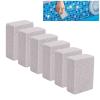 6PCS Pool Pumice Stones PVC Material Cleaning Block, Removes Tough Water Scale for Toilet, Bathtub, Shower, Tile, with Stainless Steel Sinks (M) view 3