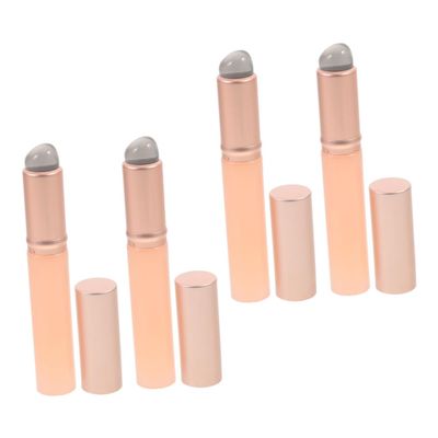 DEARMAMY 4pcs Silicone Lip Brush Cap Multi-functional Travel-friendly Makeup Tools for Effortless Lipstick Application and Touch-ups Gentle and Soft for Delicate Lips