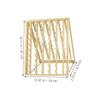 DEARMAMY Wooden Hair Braiding Rack for Extensions Wall-Mounted Hair Holder Multi-Functional Design for Home and Salon Use view 2