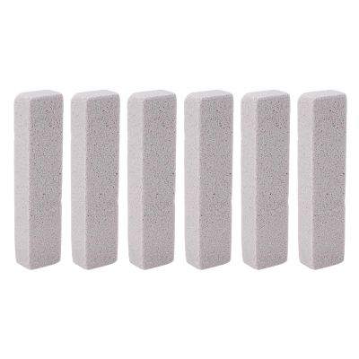 6PCS Pool Pumice Stones PVC Material Cleaning Block, Removes Tough Water Scale for Toilet, Bathtub, Shower, Tile, with Stainless Steel Sinks (S)
