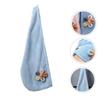 Baluue Quick-Drying Hair Towel Turban for Women Absorbent Coral Cap Lightweight Soft for Shower Makeup and Spa Light Blue view 3