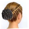 GALPADA 6pcs Rhinestone Hair Bun Cover Hair Nets for Women Elegant Stretch Mesh Accessories for Ballerinas Nurses Waitresses for Formal and Casual Styles view 3