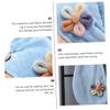 Mikinona 1pc Coral Fleece Quick-Dry Hair Towel Turban for Women Super Absorbent and Cap for Fast Hair Drying Lightweight and Breathable Light Blue view 3