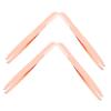 Happyyami 4pcs Stainless Steel Eyebrow Tweezers Brow Shaping Tweezers Comb for Women Lash for Eyelash Extensions Hair Removal view 1