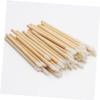 WOONEKY Wooden Handle Lipstick Applicators 100pcs Lip Gloss Wand Makeup Lip Brush Set view 3