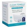 Clean Skin Club Blemish Control Clean Towels XL, Compostable Face Towels, Light Exfoliation for Oily Skin, Eczema Association Accepted Disposable Face Towelette, Makeup Remover Dry Wipes, 50 count view 1