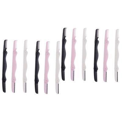 EPIGEIST 12pcs Eyebrow Trimmer Knife Facial Razor Women Portable Set for Home Outdoor Use