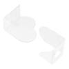 CTIRCHIU 2pcs Transparent Acrylic Makeup Palette Heart Long Shape for Foundation Eyeshadow Creams Powders Durable Reusable Mixing Tools for Custom Colors view 1