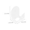 CTIRCHIU 2pcs Transparent Acrylic Makeup Palette Heart Long Shape for Foundation Eyeshadow Creams Powders Durable Reusable Mixing Tools for Custom Colors view 2