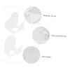 CTIRCHIU 2pcs Transparent Acrylic Makeup Palette Heart Long Shape for Foundation Eyeshadow Creams Powders Durable Reusable Mixing Tools for Custom Colors view 3