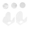 CTIRCHIU 2pcs Transparent Acrylic Makeup Palette Heart Long Shape for Foundation Eyeshadow Creams Powders Durable Reusable Mixing Tools for Custom Colors view 4