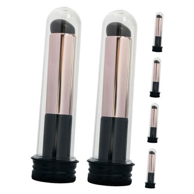 FRCOLOR 6pcs Ergonomic Lip Brush for Women Lip Makeup Brush Lipstick Applicator Wands Smudged Effect