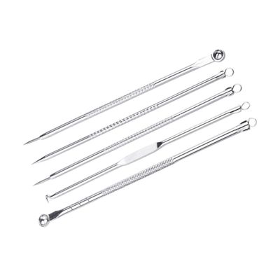 DEARMAMY 1set Blackhead Extraction Tools with Mirror and Storage Case for and Blemish Removal Facial Cleansing Needles for All Skin Types