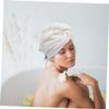 DEARMAMY 2pcs Hair Drying Cap Microfiber Hair Towel Wrap Fast Drying Absorbent Head Wrap for Women Easy to Use view 4