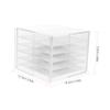 ABOOFAN Acrylic Makeup Eyelash Organizer Box Long Capacity Storage Case for False Lashes Layers view 2