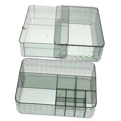 ABOOFAN Sturdy Material Cosmetics Storage Organizer Drawer Type Desktop Organizer Easy Clean Makeup Container