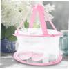 GALPADA 4pcs Makeup Brush Cleaning Bowl Set Brush Cleaner Mats Drying Net Makeup Tool Cleaning Kit for Beauty view 3