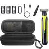 LinMei Mens Electric Shaver Full Body Wet & Dry Shaver, USB-C Fast Charging, IPX5 Waterproof, Cordless Razor for Face, Head, Body Includes Beard Trimmer Attachment (Trimmer+Black Travel Box) view 1