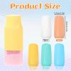 10 Pack Silicone Bottle Covers for Travel, Stretchable Silicone Bottle Covers Travel Toiletries Bottles Cover Leak Proof Elastic Toiletry Skins Sleeves Cruise Beach Vacation Essentials for Men Women view 2