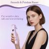 4 in 1 Bikini Trimmer for Women, Upgrade Dual Head Electric Painless Razor, IPX7 Waterproof Wet & Dry Use Electric Razor with Led Light and Display for Nose, Eyebrow, Bikini, Body (Purple) view 4