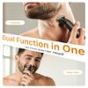 [2025 Upgraded] Body & Nose Hair Trimmer Kit, [All-in-One] Travel Beard Electric Shaver for Men, USB-C Fast Charging, Rechargeable Painless Razor Cordless Waterproof Wet/Dry, Black(Solo) view 2
