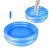 2 Pack Inflatable Pool Foot Bath Basin, Pool Clean Feet Wash Basin Tray with Pump, Pools Entry Ladder Portable Above Ground Pools - Blue view 1