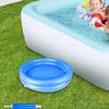 2 Pack Inflatable Pool Foot Bath Basin, Pool Clean Feet Wash Basin Tray with Pump, Pools Entry Ladder Portable Above Ground Pools - Blue view 2