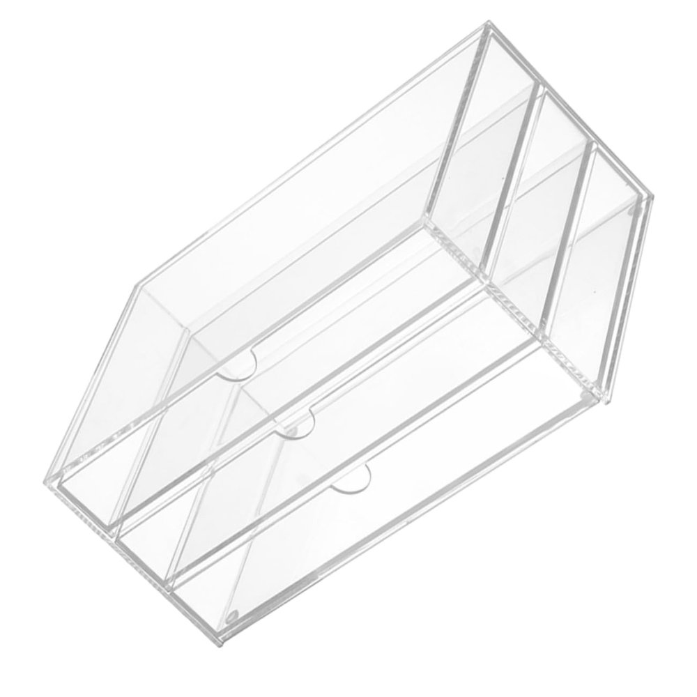 ABOOFAN 3-layer Acrylic Drawer Storage Box Desktop Drawer Organizer Organizer for Desk Easy to Use