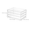 ABOOFAN 3-layer Acrylic Drawer Storage Box Desktop Drawer Organizer Organizer for Desk Easy to Use view 3