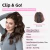 XIXISNOW Curly Ponytail Extension for Women 22'' Synthetic Claw Clip Daily view 2
