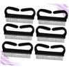 DEARMAMY 6pcs Large Plastic Dust Cleaner Brushes for Home Manicure Fingernail and Furniture Cleaning Tools Comfortable to Hold Design for Dust Removal view 1