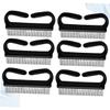 DEARMAMY 6pcs Large Plastic Dust Cleaner Brushes for Home Manicure Fingernail and Furniture Cleaning Tools Comfortable to Hold Design for Dust Removal view 2