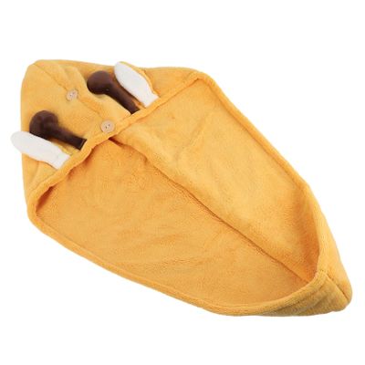 HAKIDZEL Cartoon Fast Drying Hair Towel Double Layer Thickened Absorbent Cap for All Hair Types for Bath Spa and Travel Use