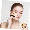 NOLITOY Leopard Print Makeup Triangle Powder Puff Round Makeup Sponge Fluffy Powder Pads Puff Random view 3