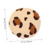 NOLITOY Leopard Print Makeup Triangle Powder Puff Round Makeup Sponge Fluffy Powder Pads Puff Random view 4