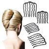 4 Pcs Hair Fork Clip Metal Hair Side Combs for Women, Bun Updo Hair Sticks French Twist Tool view 1