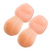 HONMEET 2pcs Mini Makeup Powder Brush for Blush and Nail Dust Removal Soft Compact Brushes for Makeup Application and Manicure Clean-up Travel-friendly Beauty Tools view 1