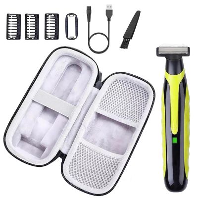 LinMei Mens Electric Shaver Full Body Wet & Dry Shaver, USB-C Fast Charging, IPX5 Waterproof, Cordless Razor for Face, Head, Body Includes Beard Trimmer Attachment (Trimmer+Black-White Travel Box)
