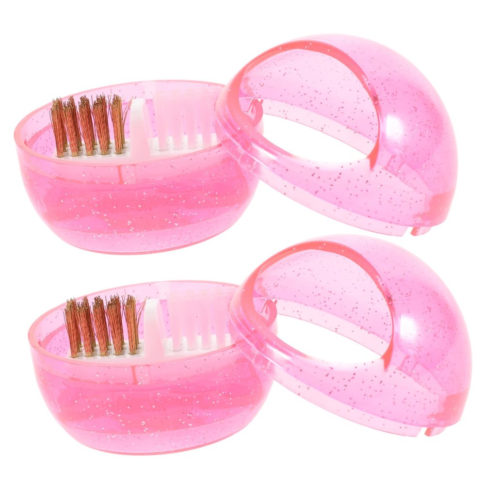 HAKIDZEL 2pcs Nail Drill Bit Cleaner Efficient Nail Drill Bit Cleaning Brush Portable Manicure Supplies