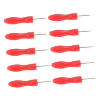 Vaguelly 10pcs Bottle Piercing Needles for Eyelash Extension Blocking Tips for Seamless Application Stainless Steel Ergonomic Handle Salon Home Use