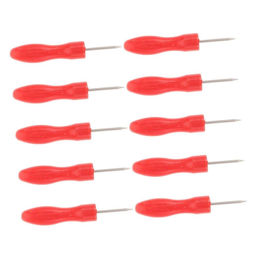 Vaguelly 10pcs Bottle Piercing Needles for Eyelash Extension Blocking Tips for Seamless Application Stainless Steel Ergonomic Handle Salon Home Use