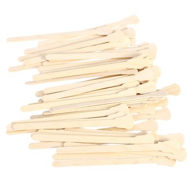 DEARMAMY 200pcs Waxing Sticks for Hard Wax Wooden Applicator Sticks Disposables Skin-friendly for Salon Home