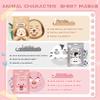AOAZXBB 7 Pack Kids Face Mask Spa Animal Character Sheet Masks,Hydraiting Spa Night Party Facial Mask Skincare Set for All Skin Types view 2