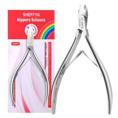 5pcs*777 SHEFFYA Professional Cuticle Trimmer Nail Cuticle Cutter Stainless Steel Cuticle Nippers with Sharp Blades of Cuticle Clippers Manicure Tools with Double Nail Care Pedicure Nail Tools Nippers